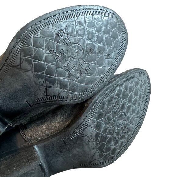 Circle G Ankle Booties Dark Grey Zipper Detail Boots Leather Size 6.5 Women's - Picture 9 of 12